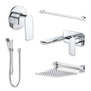Chrome Bathroom Tapware & Shower Bundle