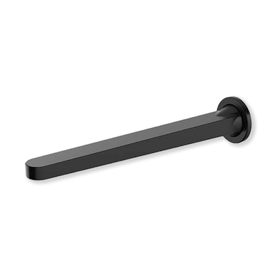 Methven Soft Square Bath Spout wall Mount Black