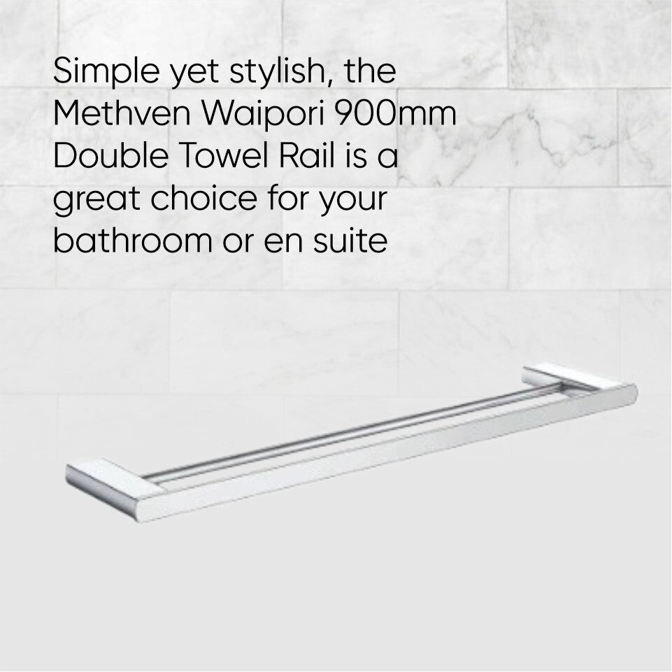 Caroma Methven Waipori Double Towel Rail (900mm)