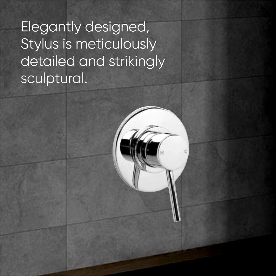Stylus Cadet Bath/Shower Mixer Tap - Chrome