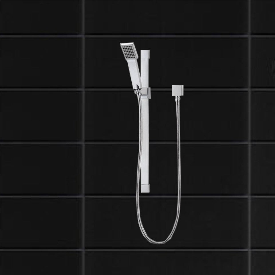 Caroma Tetro Rail/Hand Shower - 1-Function, 3-Star Chrome