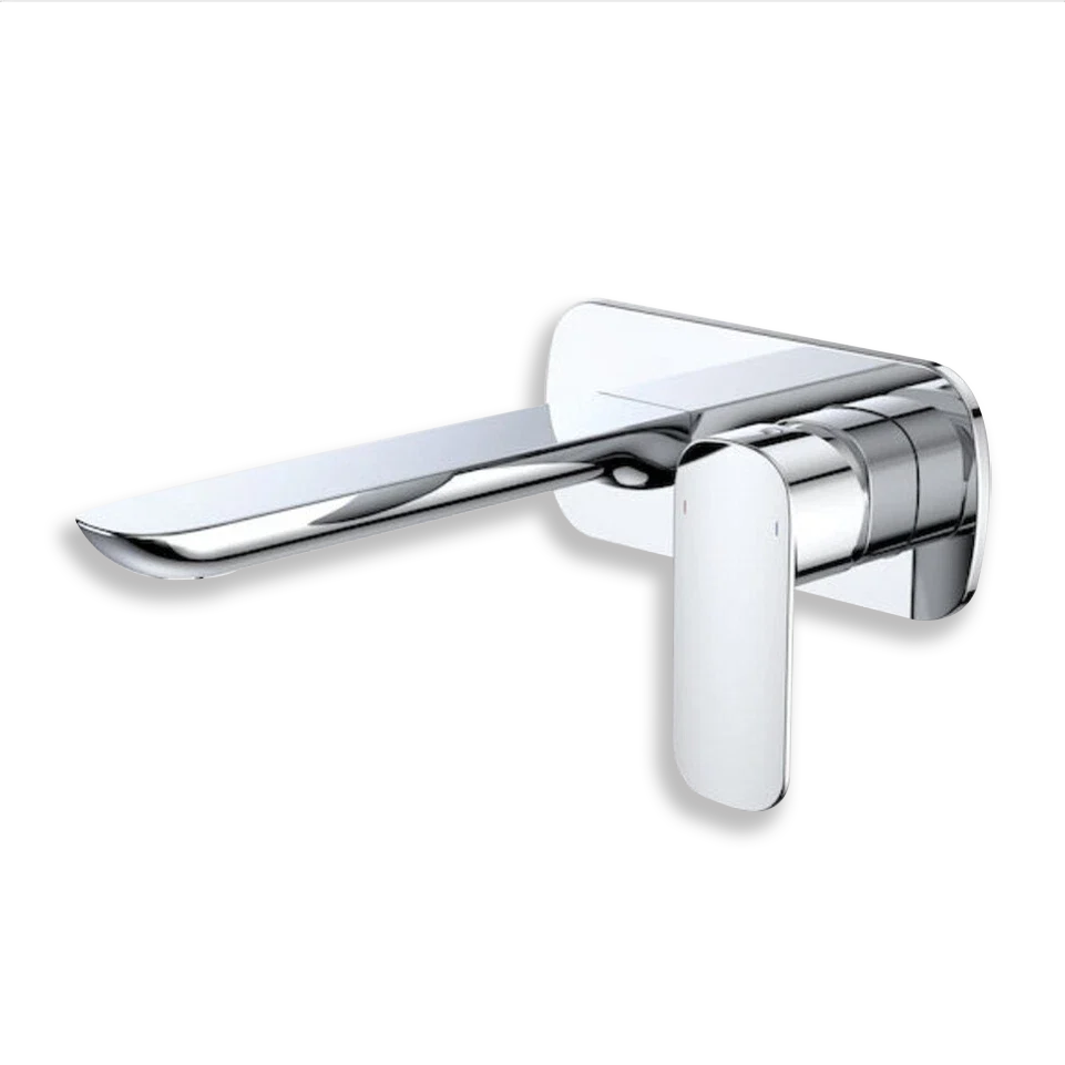Caroma Contura Wall Basin/Bath Mixer - Chrome