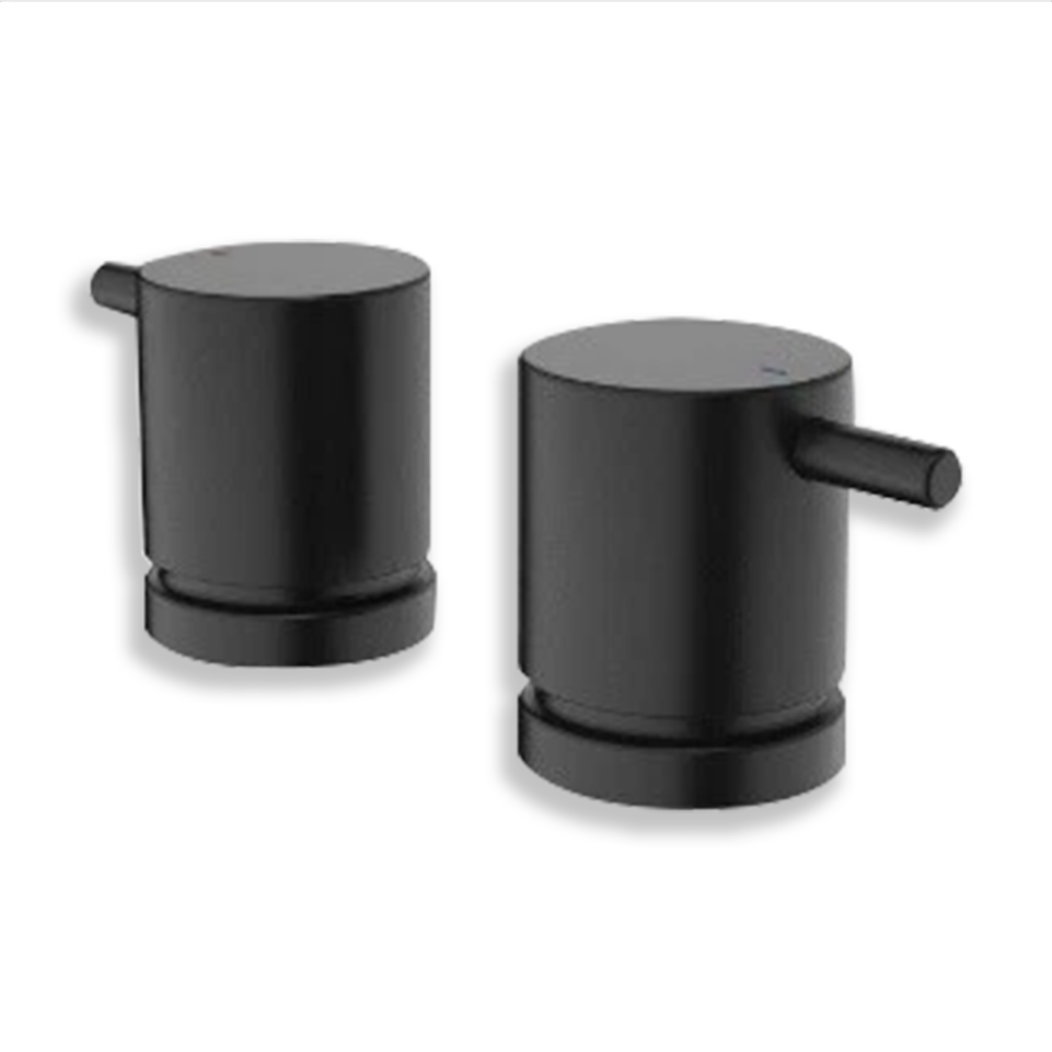 Caroma Luna Lever Basin Top Assemblies - Black