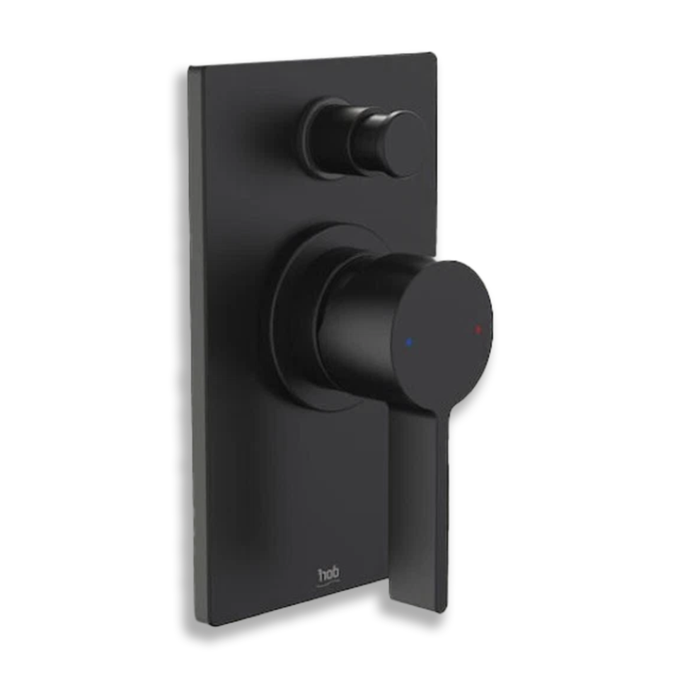 Caroma Dorf Enigma Bath/Shower Mixer with Diverter (TRIM KIT ONLY)- Black