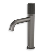 Caroma Elvire Progressive Basin Mixer - Knurled Gunmetal Handle