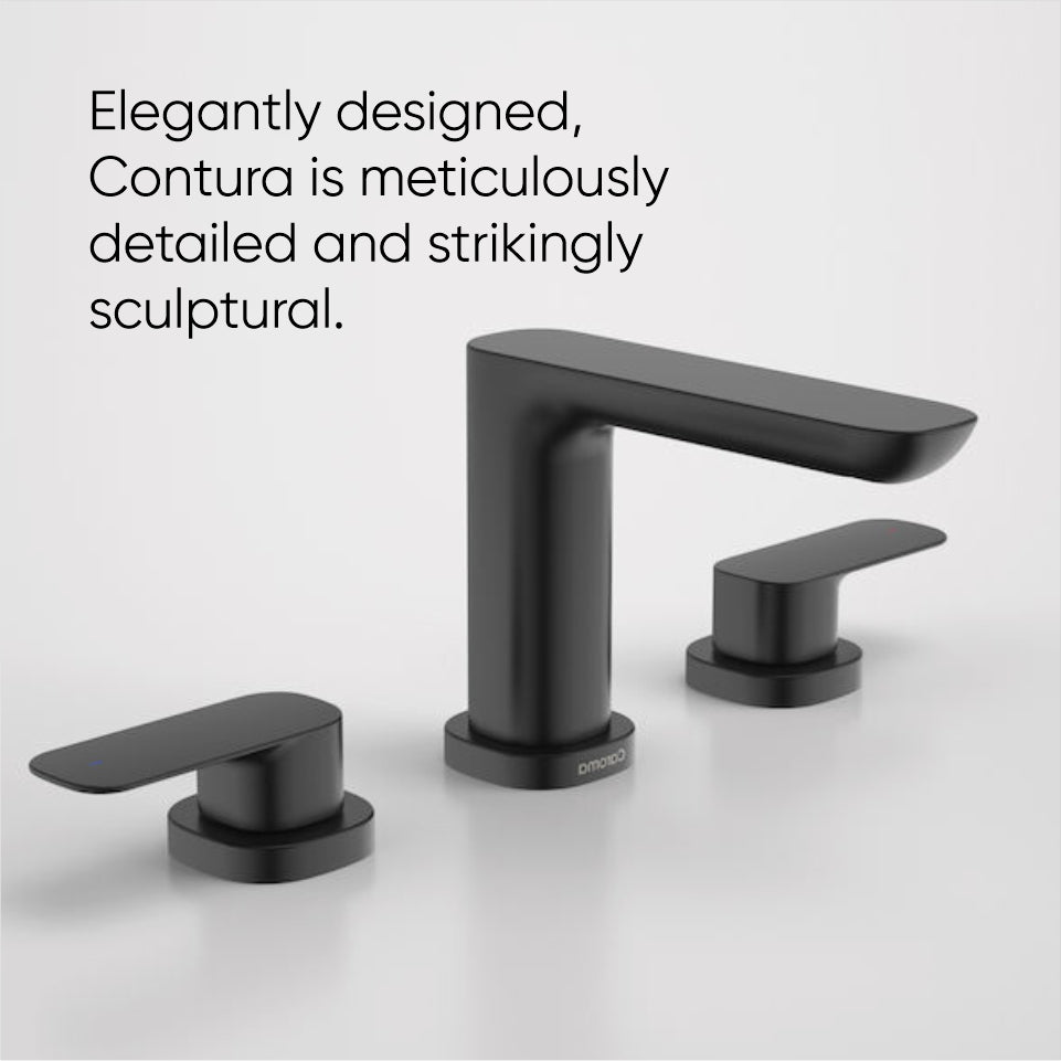 Caroma Contura Basin Set - Black