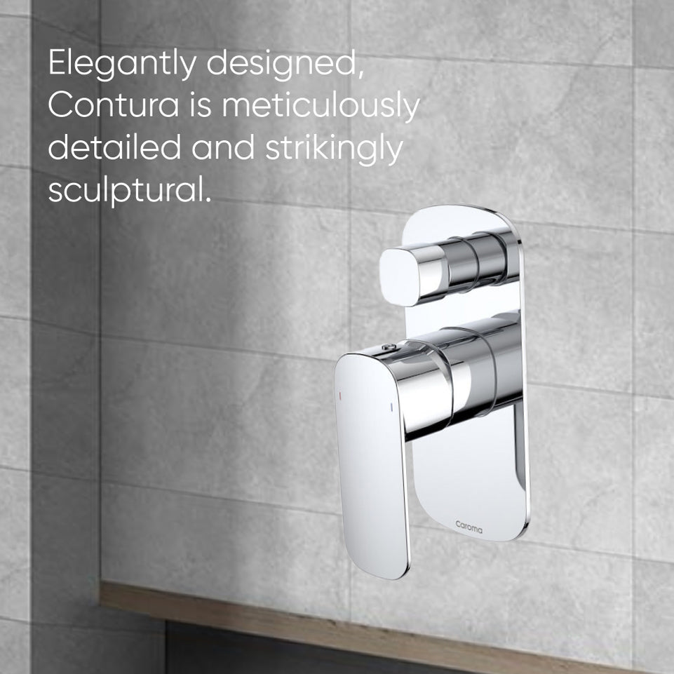 Caroma Contura Bath/Shower Mixer with Diverter - Chrome