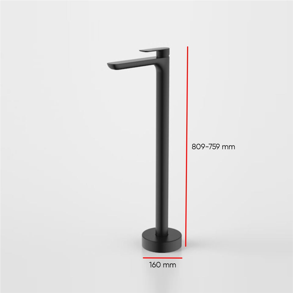 Caroma Contura Freestanding Bath Filler - Black