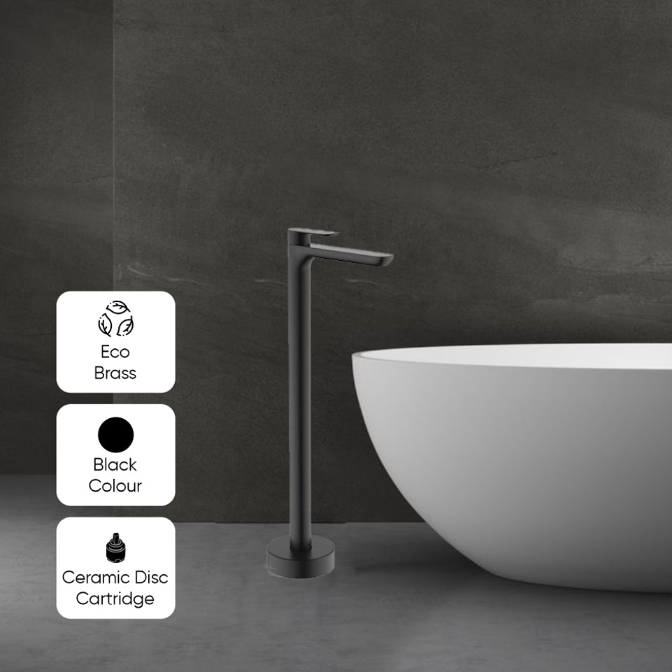Caroma Contura Freestanding Bath Filler - Black