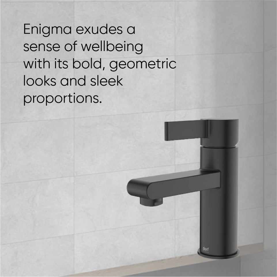 Dorf Enigma Basin Mixer Black