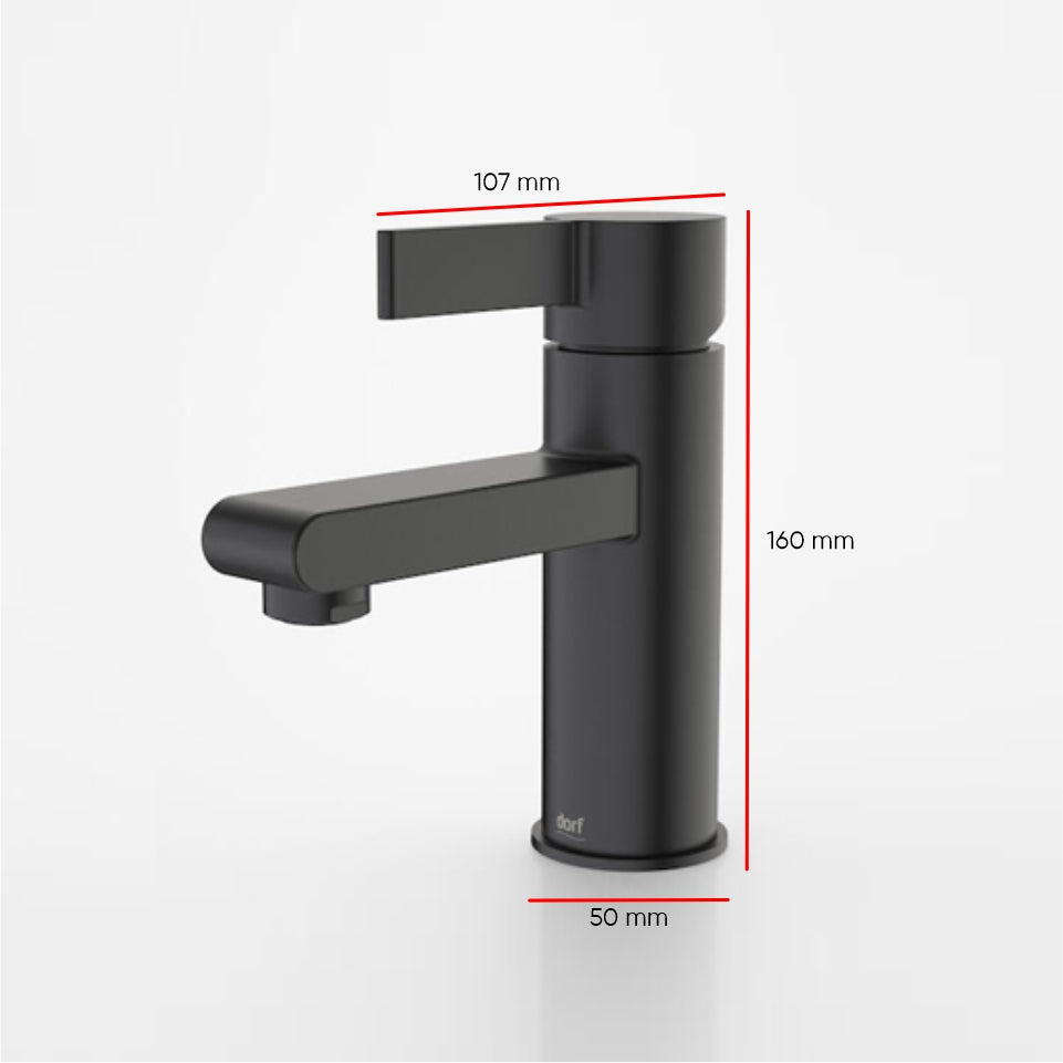 Dorf Enigma Basin Mixer Black