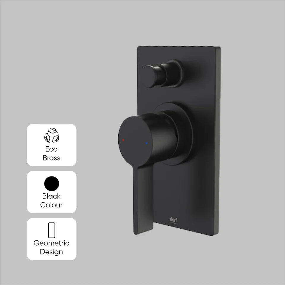 Matte Black Bath Filler & Tapware Set