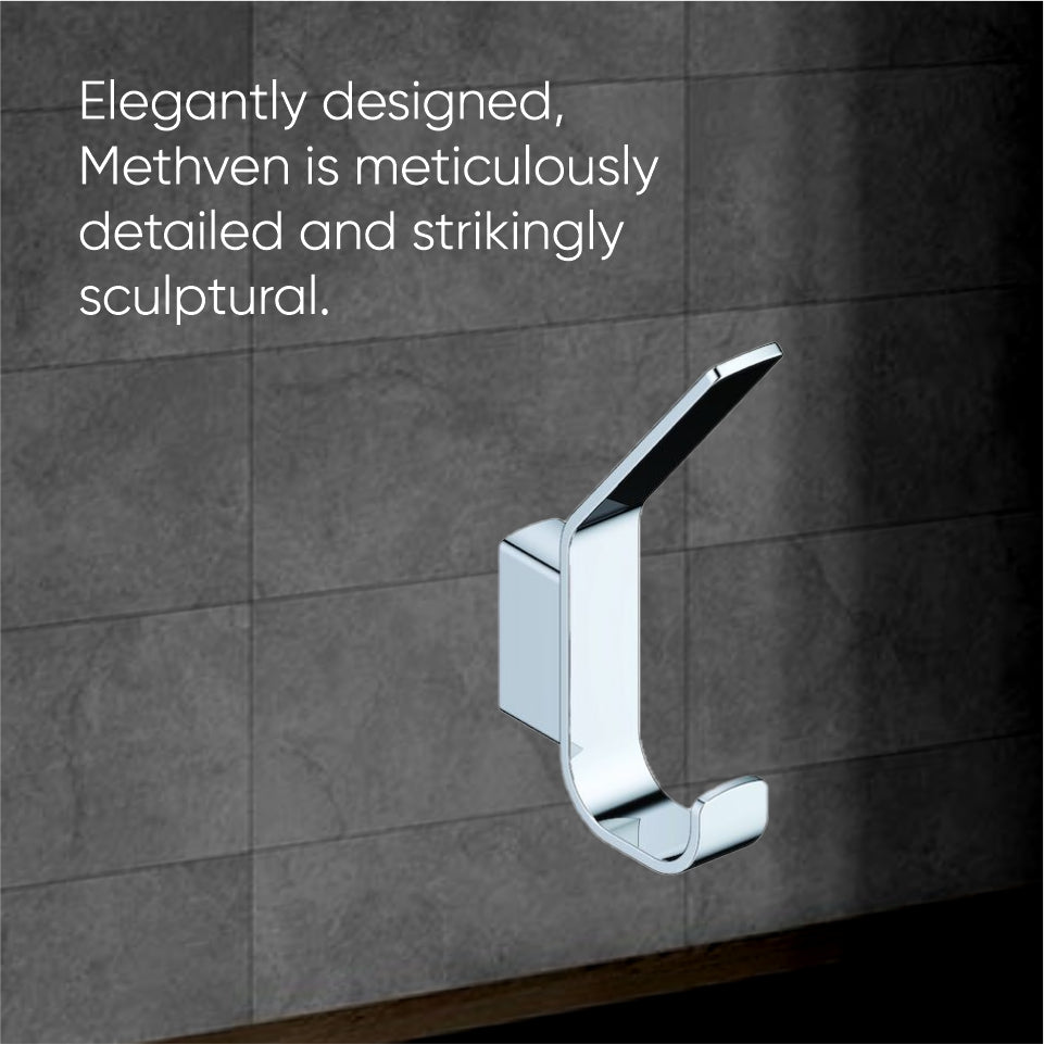 Methven Waipori Robe Hook - Chrome