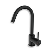 Methven Minimalist Curved Sink Mixer Tap - Matte Black