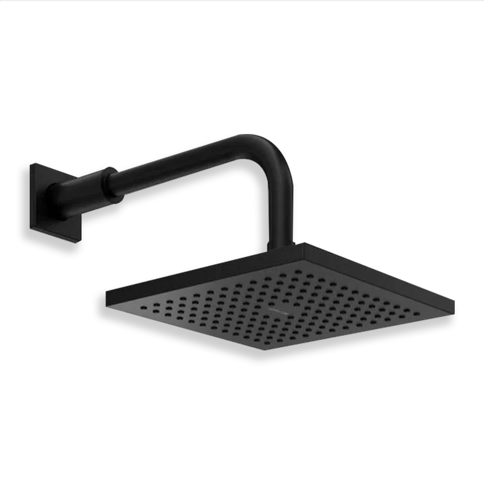 Methven Rere Wall Bath/Shower - Straight Arm Matte Black