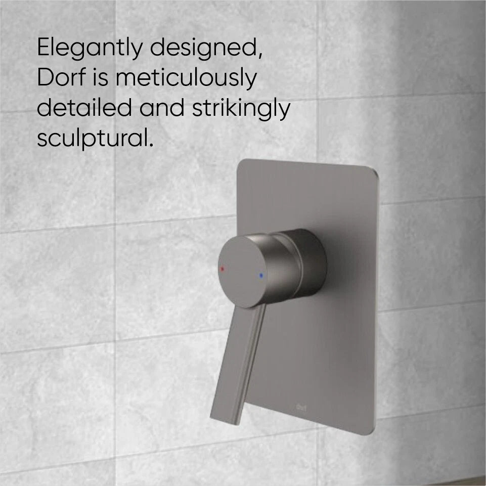 CAROMA Dorf Villa Bath/Shower Mixer Gunmetal Grey