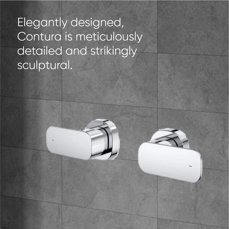 CAROMA Contura Wall Top Assemblies Tap Chrome