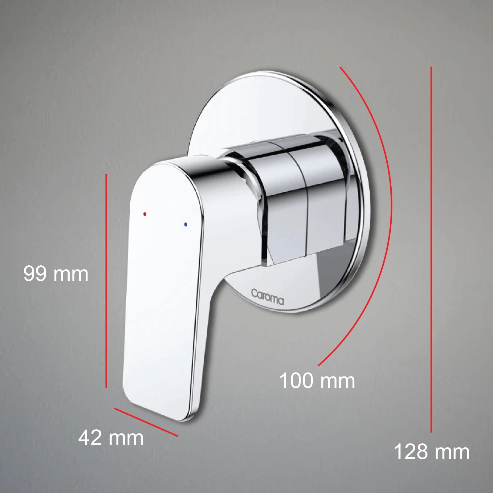 Caroma Morgana Wall Mixer Tap for Bath Shower Chrome