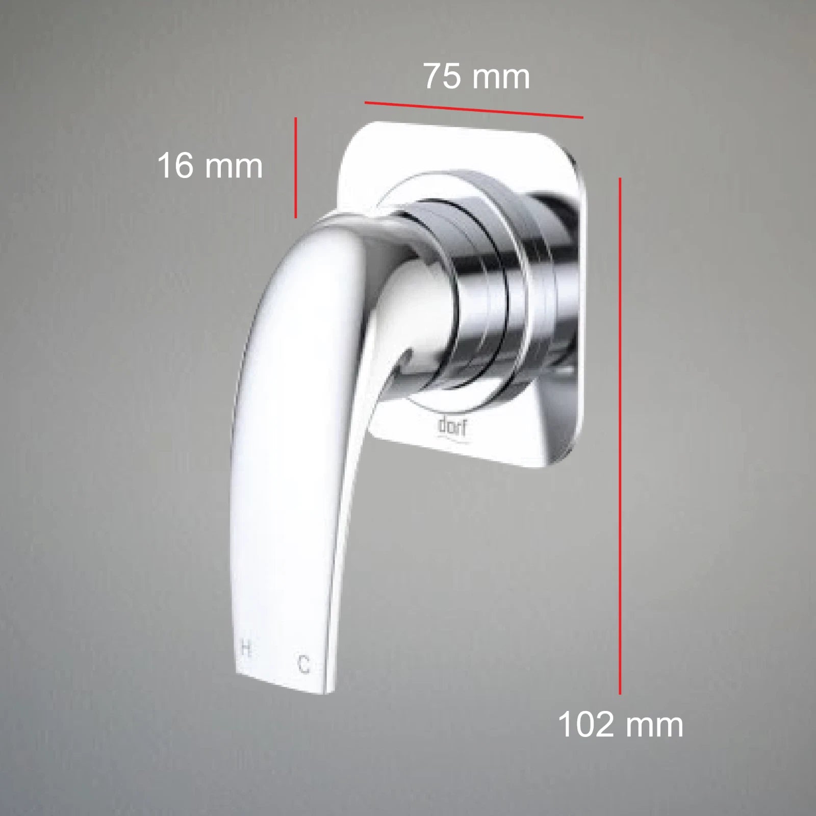 Dorf Hugo Bath Shower Mixer Tap Chrome