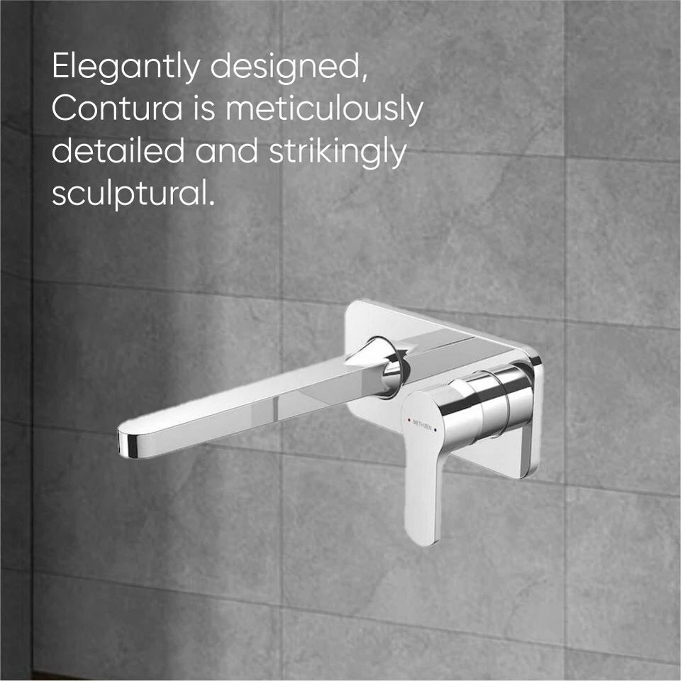 Methven Spirit Basin Mixer Tap (Wall Mount 200mm) - Chrome