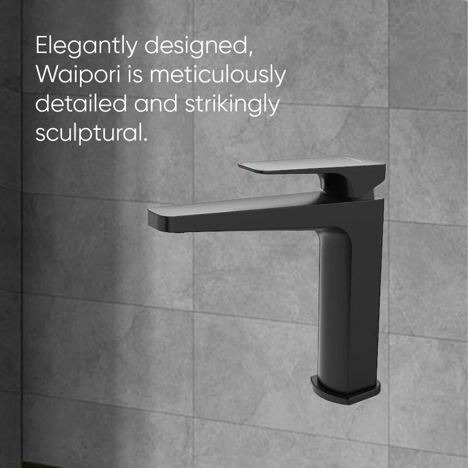 Methven Waipori Swivel Sink Mixer Tap - Matte Black