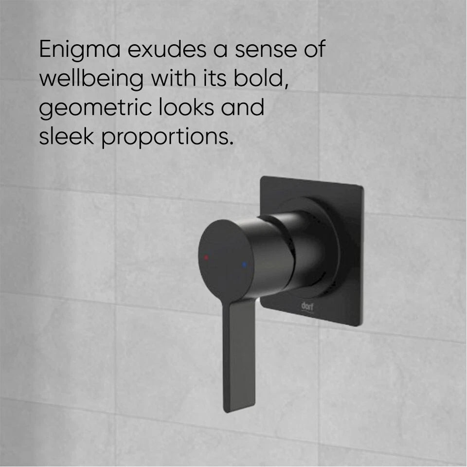 Caroma Dorf Enigma Bath/Shower Mixer - Black