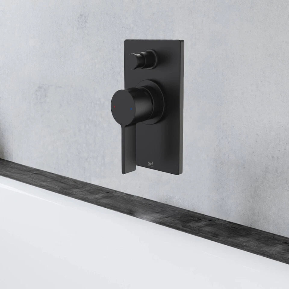 Caroma Dorf Enigma Bath/Shower Mixer with Diverter (TRIM KIT ONLY)- Black