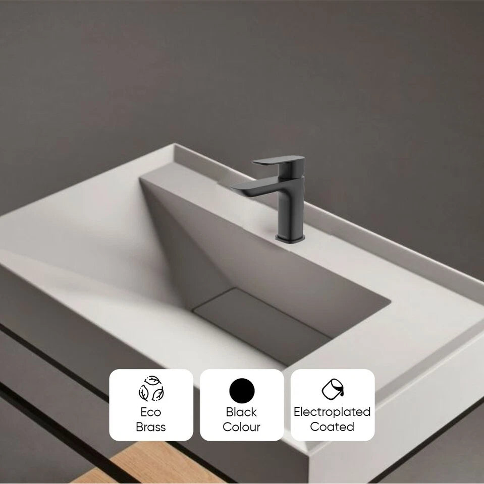 CAROMA Contura Petite Basin Mixer Black