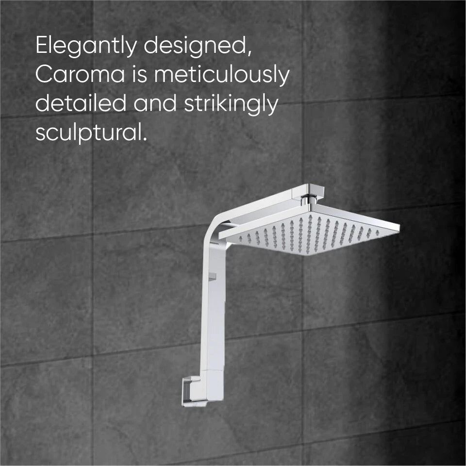 CAROMA EPIC FIXED WALL SHOWER Upswept Arm