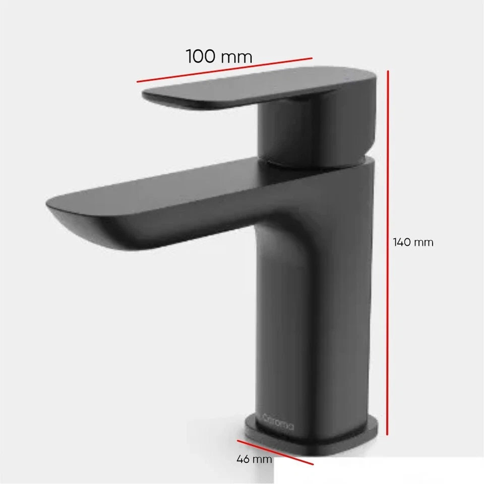 CAROMA Contura Petite Basin Mixer Black
