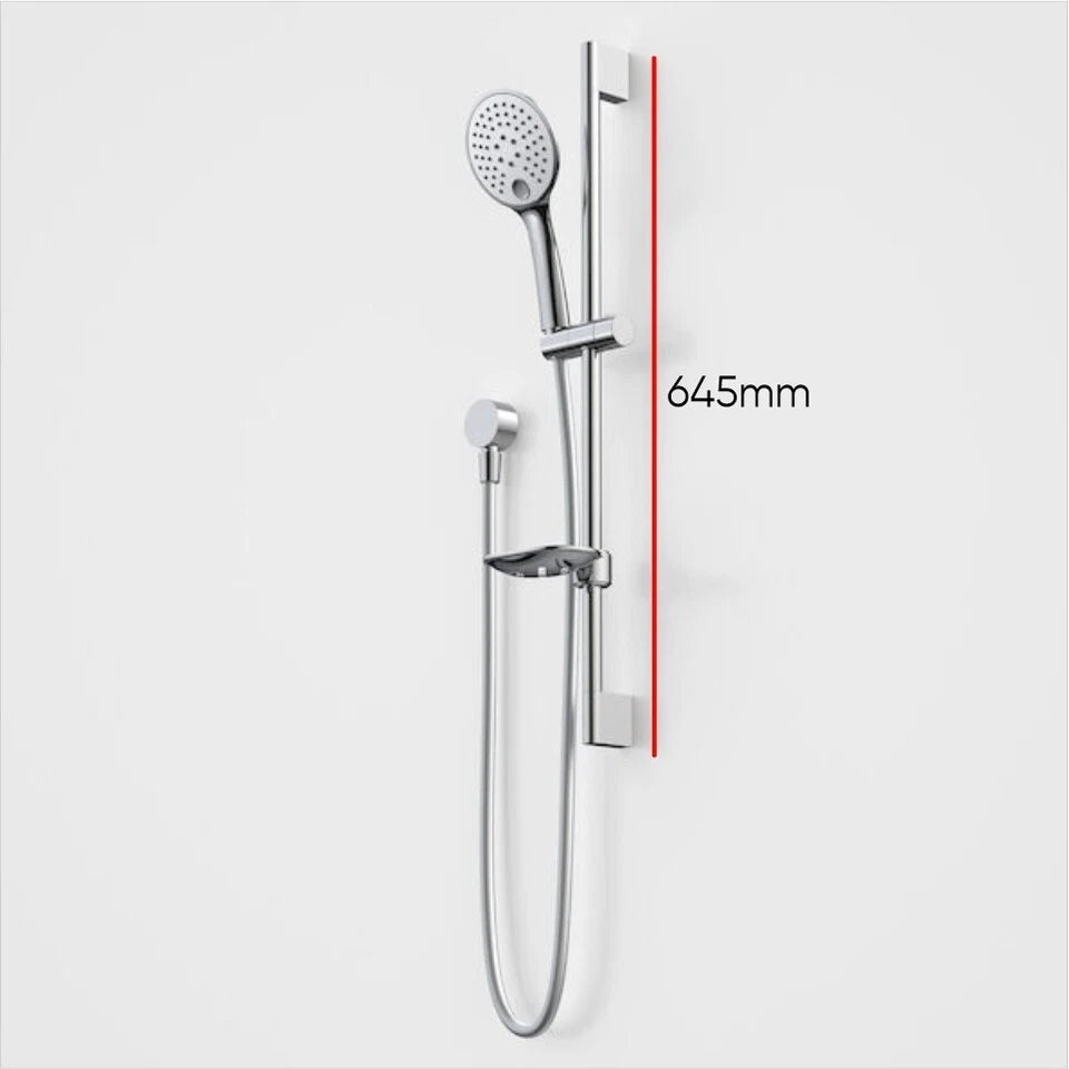 CAROMA PIN RAIL BATH SHOWER Multifunction White