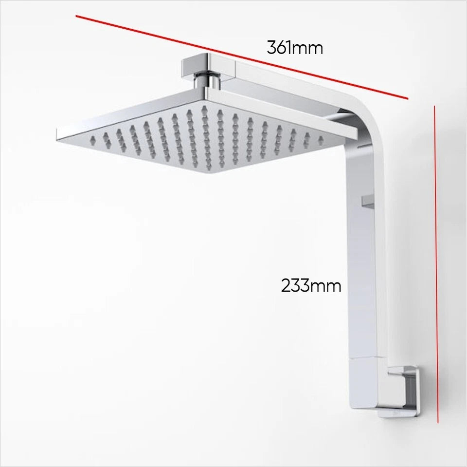 CAROMA EPIC FIXED WALL SHOWER Upswept Arm