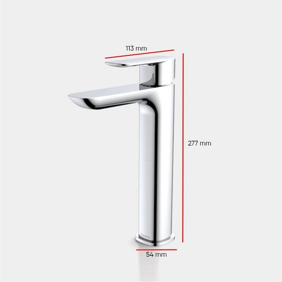 Caroma Contura Tower Basin Mixer - Chrome