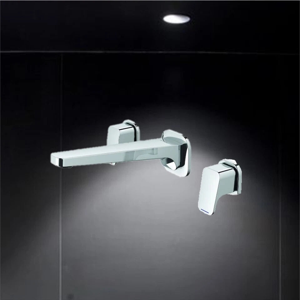 Caroma Waipori 3-Hole Wall Mounted Bath Tap Set