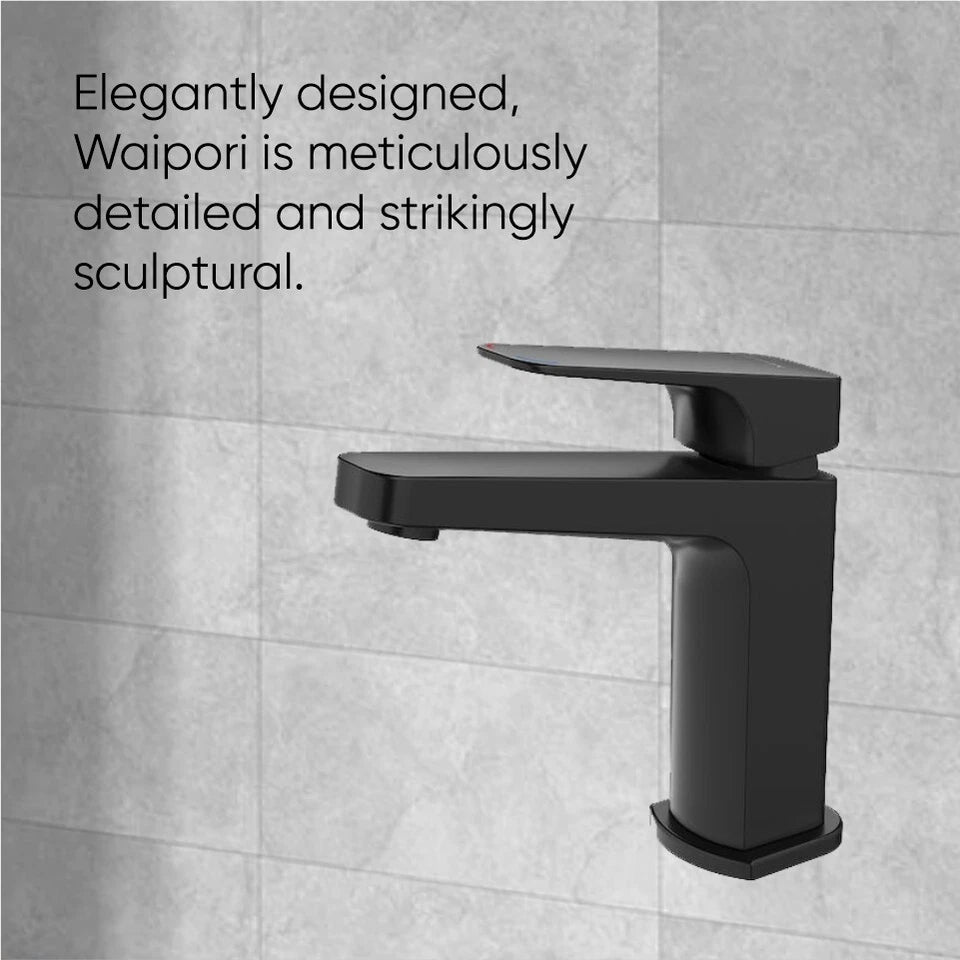 Waipori Basin Mixer - Matte Black
