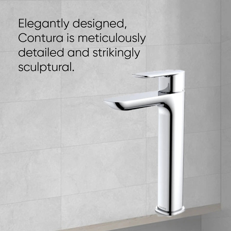 Caroma Contura Tower Basin Mixer - Chrome