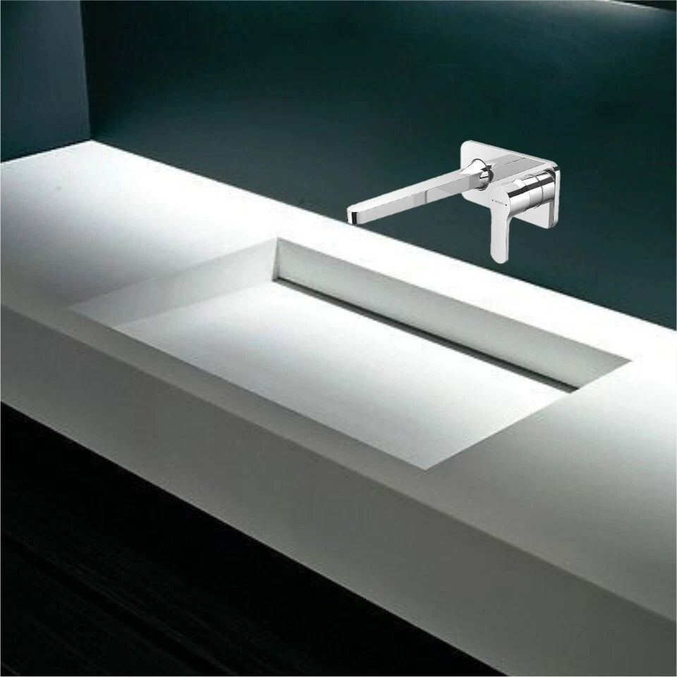 Methven Spirit Basin Mixer Tap (Wall Mount 200mm) - Chrome