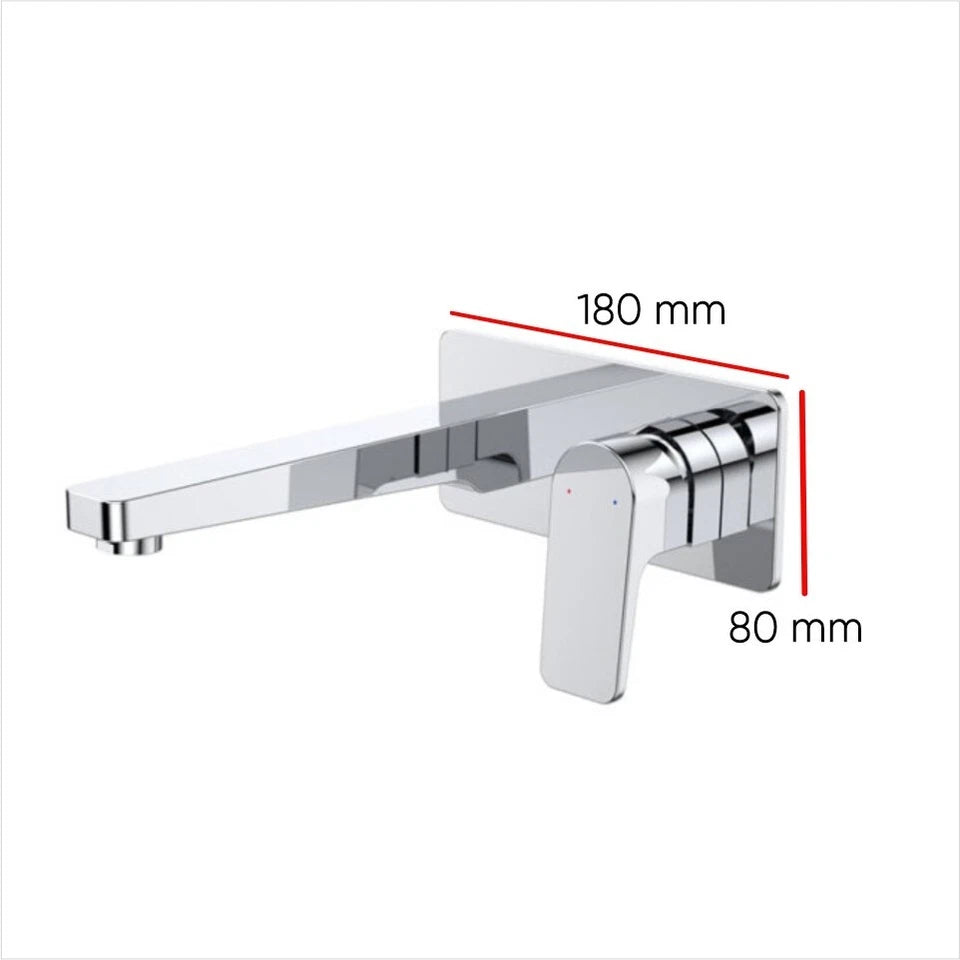 Caroma Morgana Wall Basin/Bath Mixer Tap