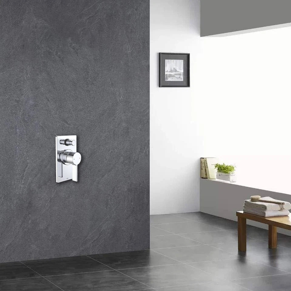 Dorf Enigma Wall Diverter Mixer Tap - Chrome