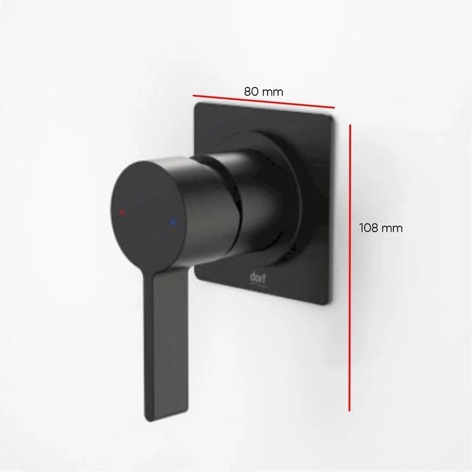 Matte Black Bath Filler & Tapware Set