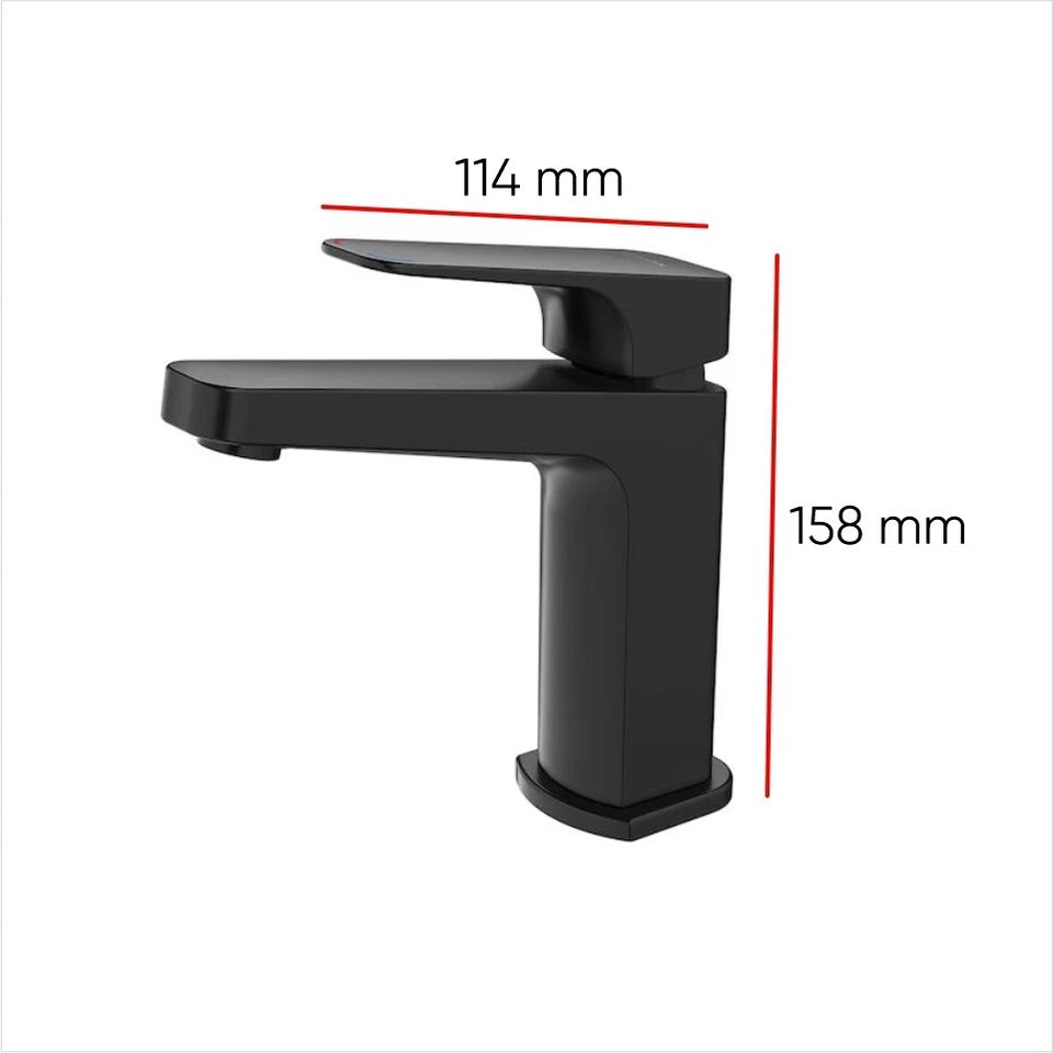 Waipori Basin Mixer - Matte Black