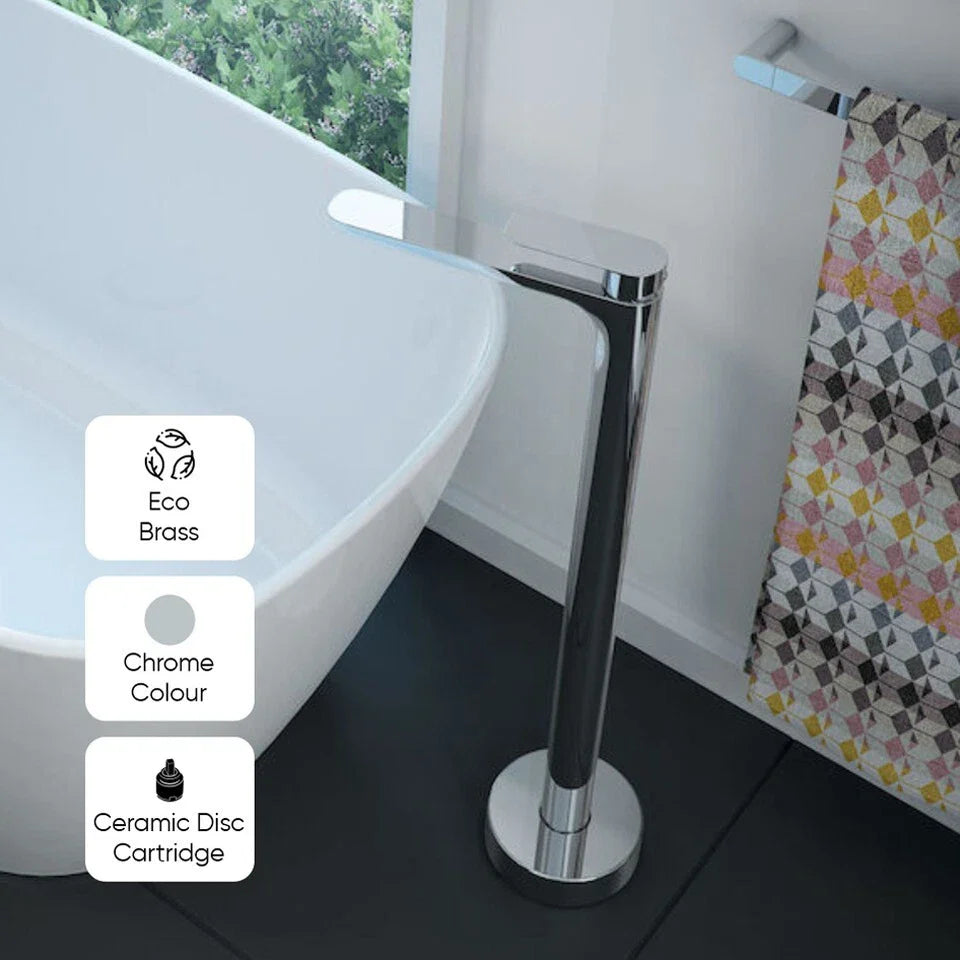 Chrome Complete Tapware & Bath Filler Set Bundle