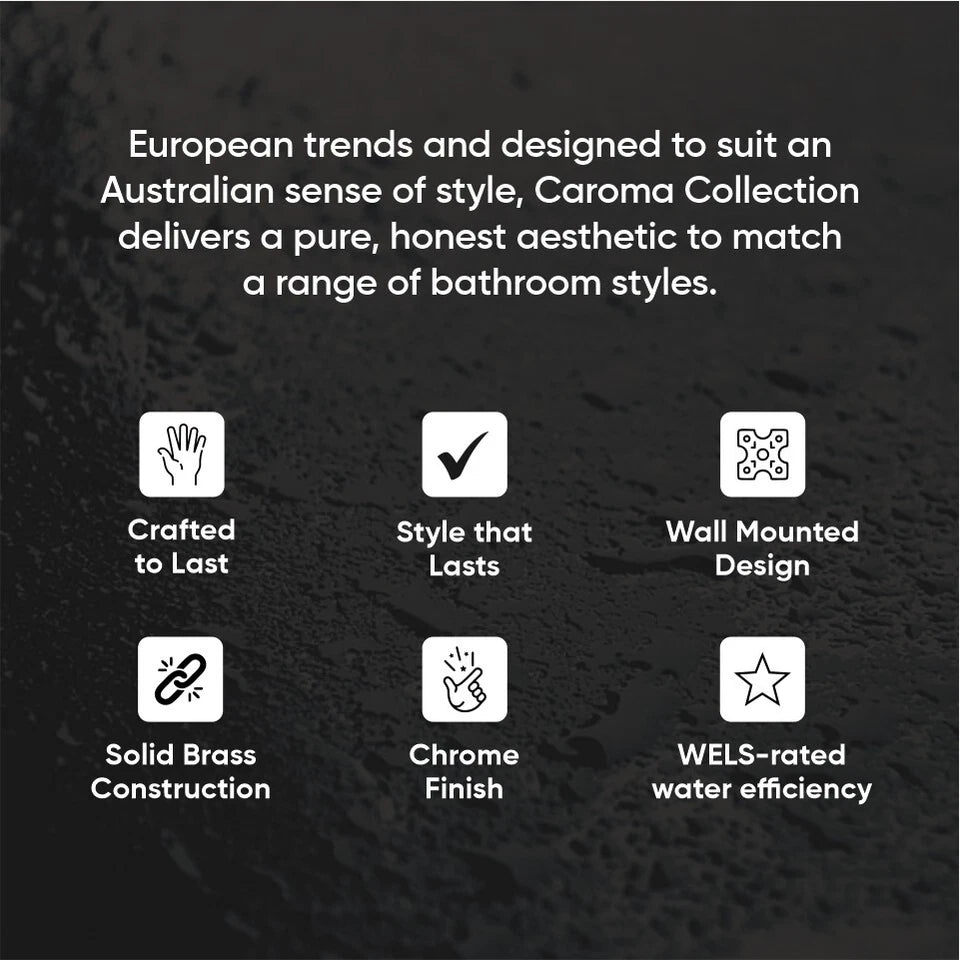 Caroma Morgana Wall Basin/Bath Mixer Tap