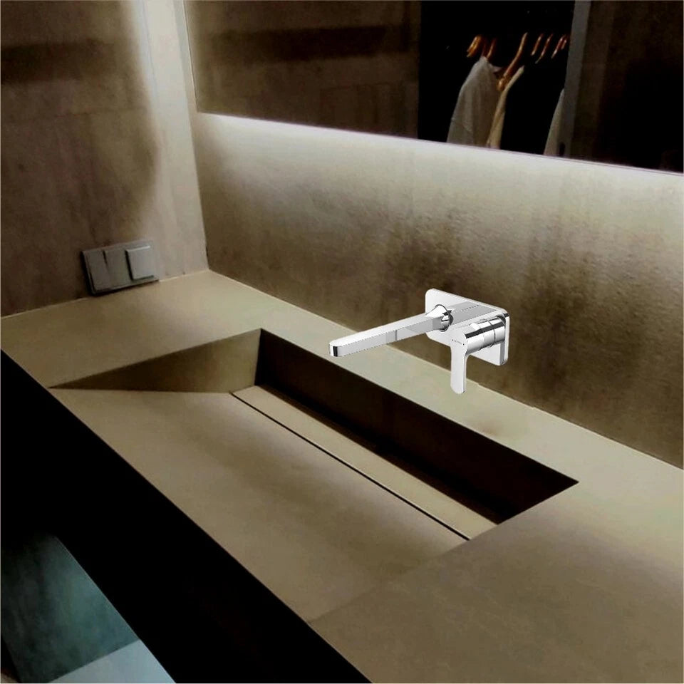 Methven Spirit Basin Mixer Tap (Wall Mount 200mm) - Chrome