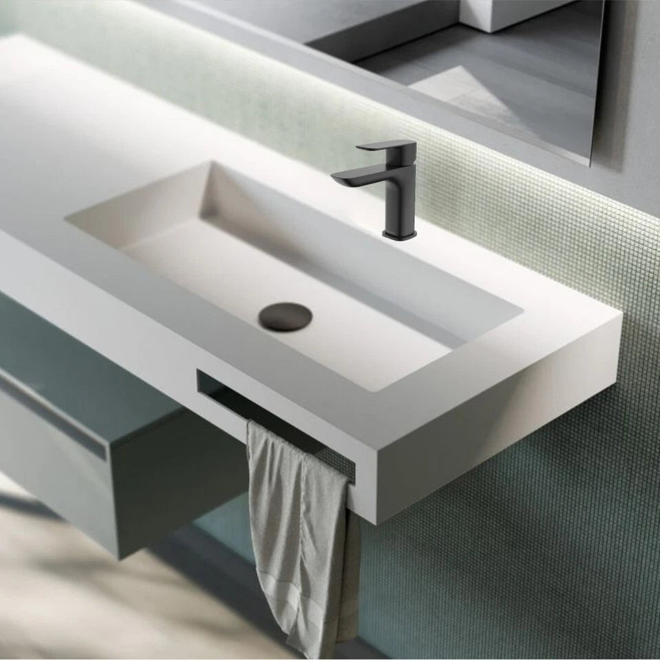 CAROMA Contura Petite Basin Mixer Black